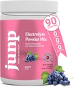 JUNP Electrolytes en poudre Pas de sucre Pas de glucides – Vin Ripened Grape Keto Electrolyte Mélange de boisson - Potassium et sel Poudre d'hydratation Electrolytes Zéro Calorie Sans sucre Poudre d'électrolyte, 90 portions