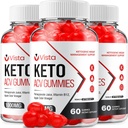 (3 Pack) Vista Keto ACV Gummies - Advanced Formula Vista Keto Plus ACV Gummies Apple Cider Vinegar Vista ACV Dietary Supplément Hommes Femmes (180 Gummies)