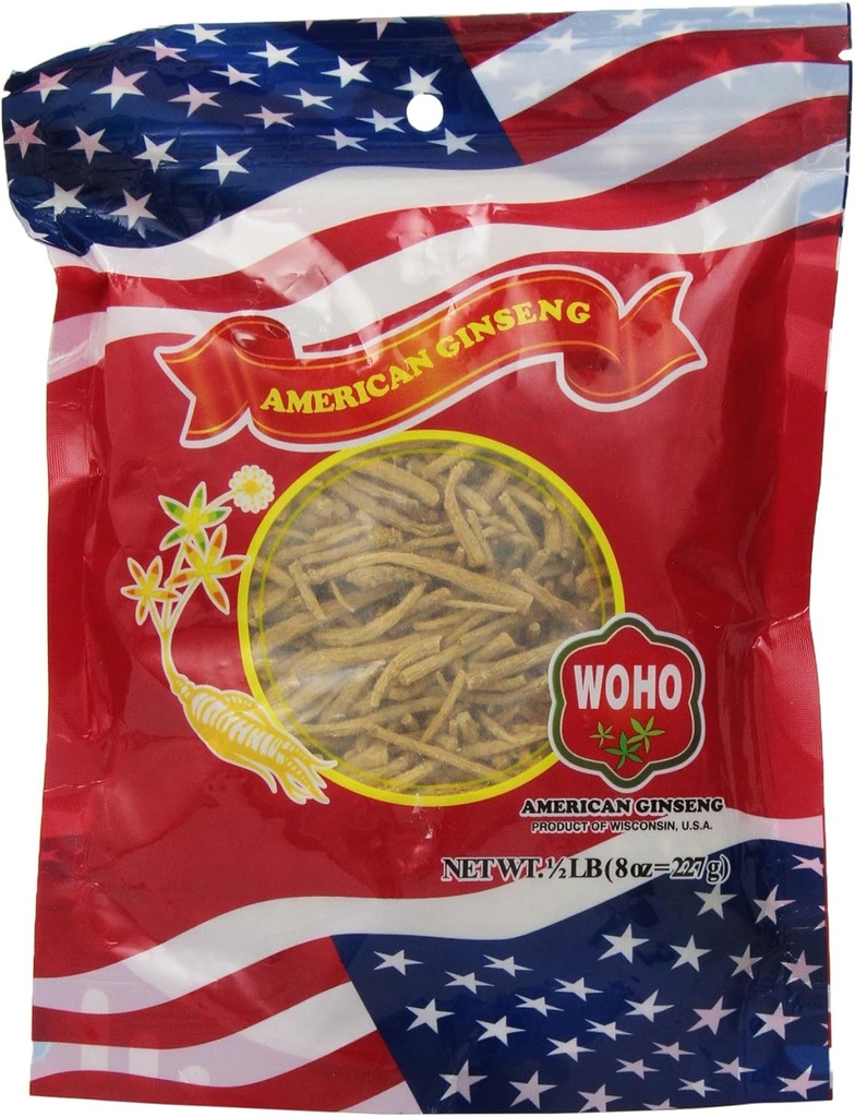 Woho #120,8 Ginseng américain Grande fibre 8oz. Sac