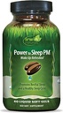 Irwin Naturals Power to Sleep PM - 60 Liquid Soft-Gels - avec Melatonin, GABA, Ashwagandha, Valerian Root & L-Theanine - 30 portions