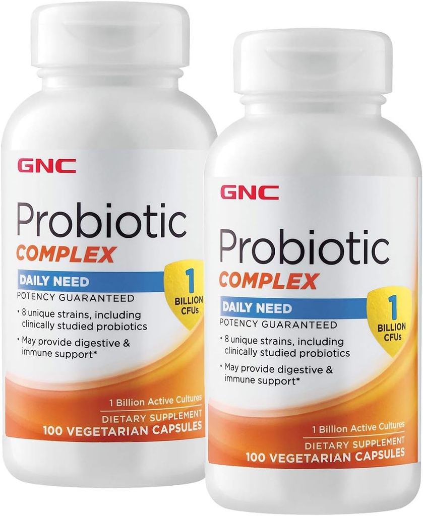 GNC Probiotic complexe besoin quotidien - 1 milliard d'UFC - Twin Pack