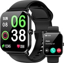 Smart Watch, Smartwatches pour hommes femmes, 1.85" HD Fitness Tracker (Répondre/Faire des appels), 120+ Modes Sport, Heart Rate/Sleep Monitor, IP68 Waterproof Fitness Watch, Smartwatch pour Android iOS