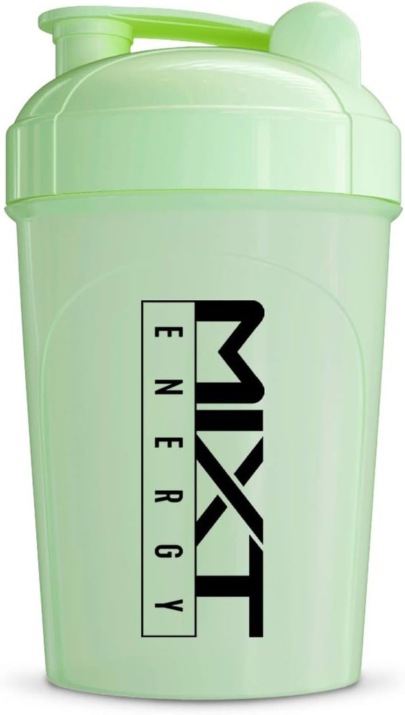 MIXT Energy Shaker Bottle, 16 oz. Shaker Bottle, BPA Free & Lid Mixing Technology (16 oz, Glow in the Dark)