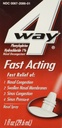 Spray nasal à action rapide 4Way pour adultes et enfants 12+, Sinus Conggestion Relief et Nasal Conggestion Relief Spray nasal - 1 flacon de spray Fl Oz