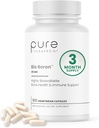 Pure TheraPro Rx Bio Boron, 30mg/Capsule, 90 Capsules, Suppléments Bororganiques Glycine Boron pour hommes et femmes, Suppléments minéraux végétaliens pour os, Fonction cardiovasculaire et soutien immunitaire