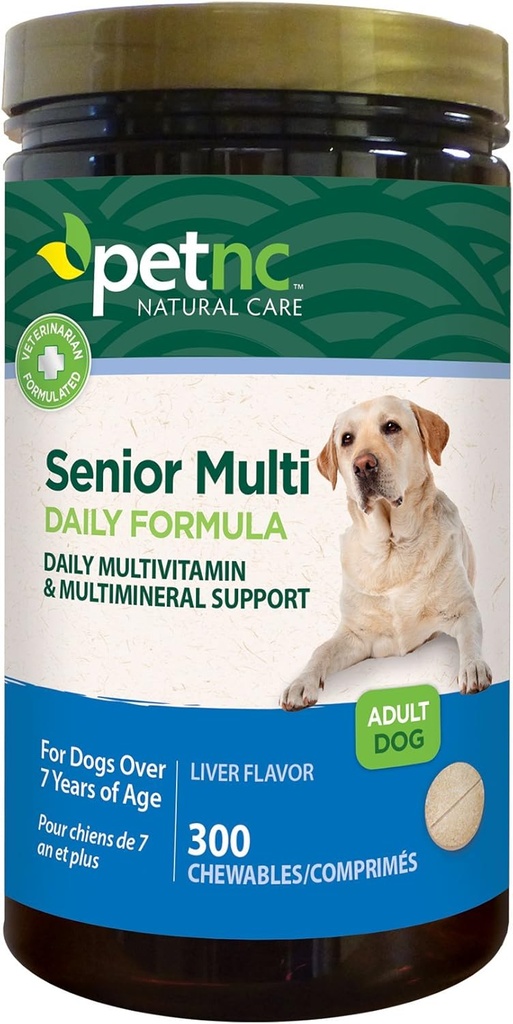 PetNC Soins naturels Multivitamine senior à croquer pour chiens
