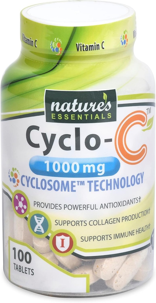 ESSENTIELS DE NATURE Vitamine liposomique C.C.C.C. 1000mg. Bioflavonoïdes + C.C.D. Formule d'absorption maximale.