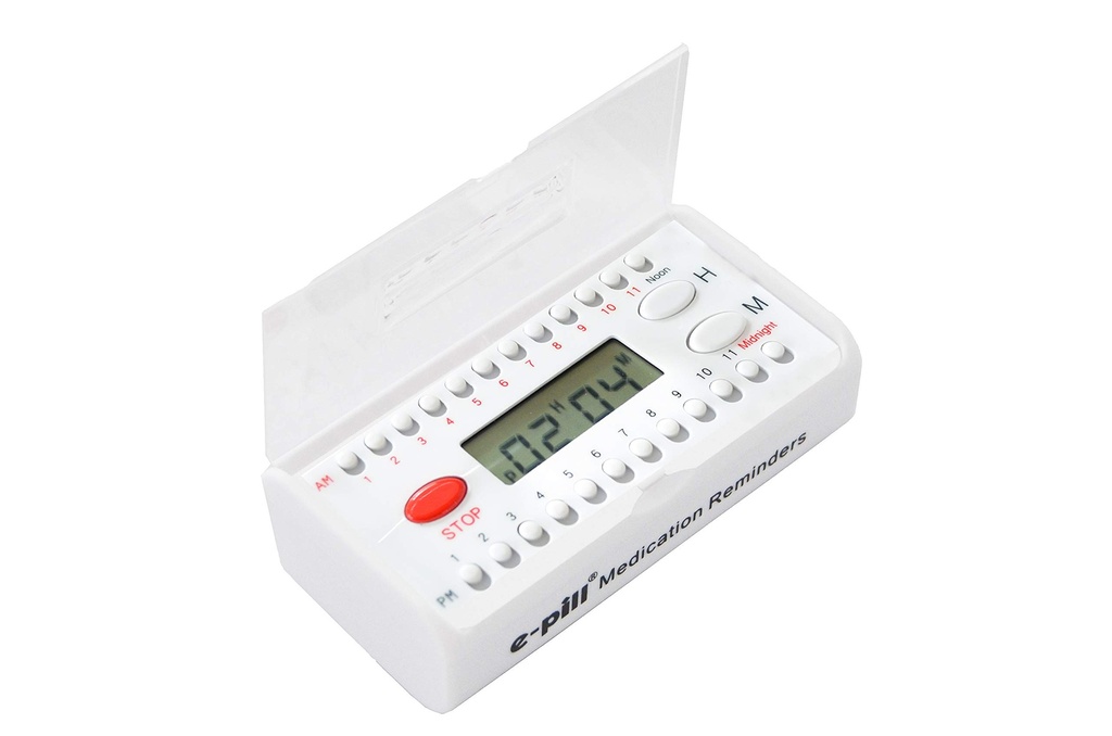 Minuteur de poche d'alarme e-Pill 6 - Rappel de médicaments pour pilules, vitamines et médicaments - Facile à entendre et à définir