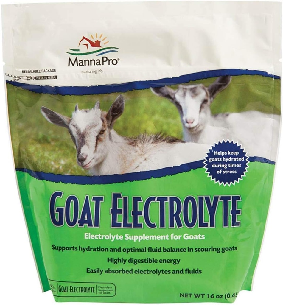 Manna Pro Chèvre Electrolyte, 1 Livre, Supplément pour une bonne hydratation