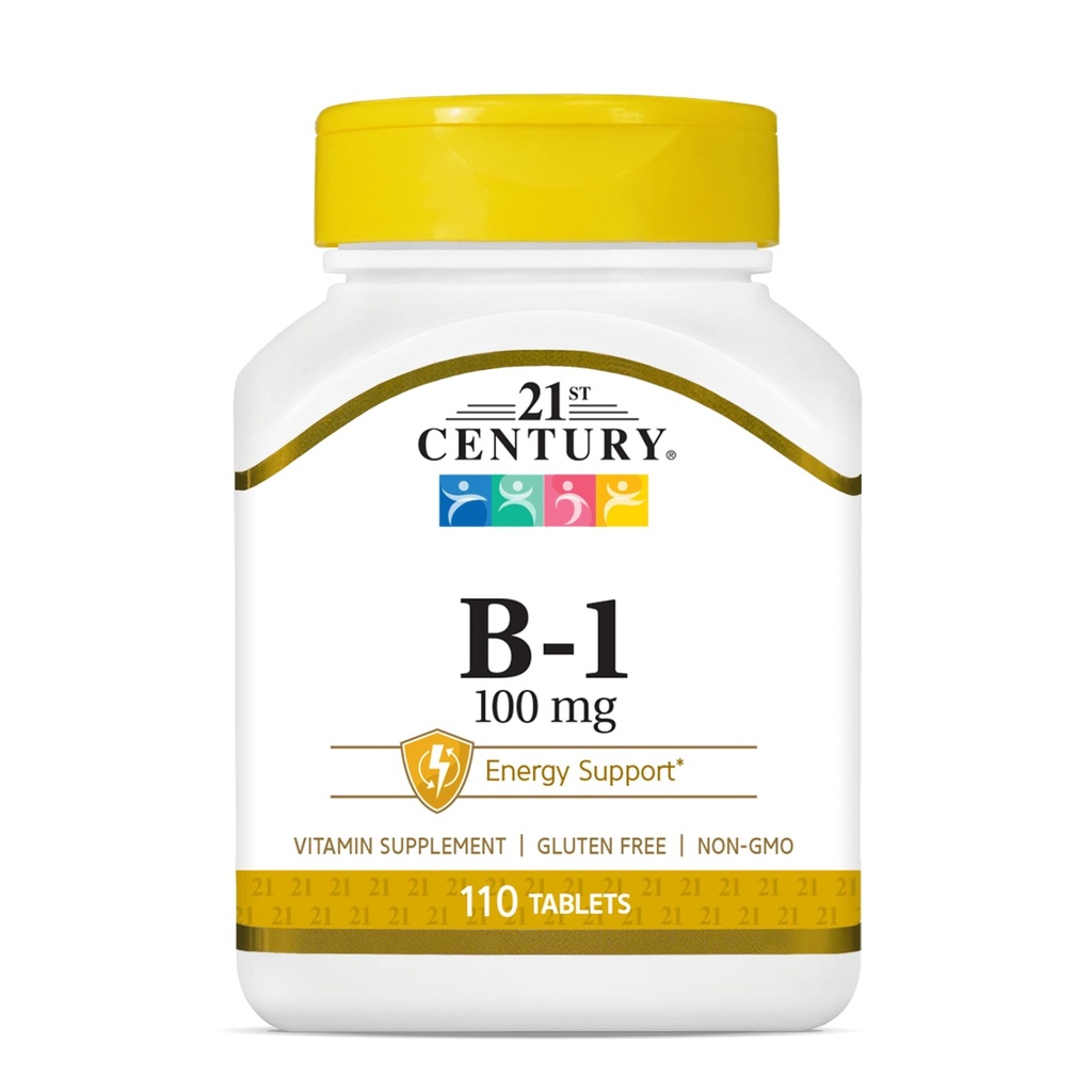 21ème siècle Tablettes B-1, 100 Mg, 110 Compte
