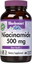 Bluebonnet Nutrition Niacinamide 500mg, soutient la santé cardiovasculaire*, sans soja, sans gluten, sans OGM, certifié Casher, sans lait, végétalien, 60 capsules végétales, 60 portions