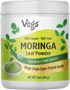 Moringa en poudre, le vrai gel vert séché Moringa feuilles organiques, riches antioxydants, acides aminés et nutriments Sens - Native Single Origin, haute récolte Moringa Oleifera en poudre de feuille, 8 oz