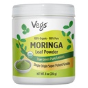 Moringa en poudre, le vrai gel vert séché Moringa feuilles organiques, riches antioxydants, acides aminés et nutriments Sens - Native Single Origin, haute récolte Moringa Oleifera en poudre de feuille, 8 oz