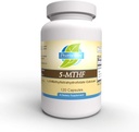 Priorité 1 Vitamines 5-MTHF 1mg Supplément folate Biodisponible Forme active Vitamine B9 120 Capsules végétariennes [6]-5-méthyltétrahydrofolate Méthylation