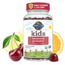 Jardin de la vie Enfants Immune Soutien Gommies avec vitamine C, D comme D3 et zinc pour 3-en-1 Enfants quotidiens Immunité – biologique, non-OGM, sans gluten, végétarien, sans sucre, saveur de cerise, 30 jours d'approvisionnement