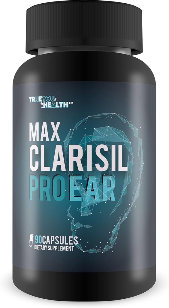 Max Clarisil Pro Ear - Hearing Loss & Ear Ringing Support - Natural Turmeric Based Formula to Support Reduced Swelling & Improved Ear Health - Max Clarisil Pro Hearing Loss Supplement