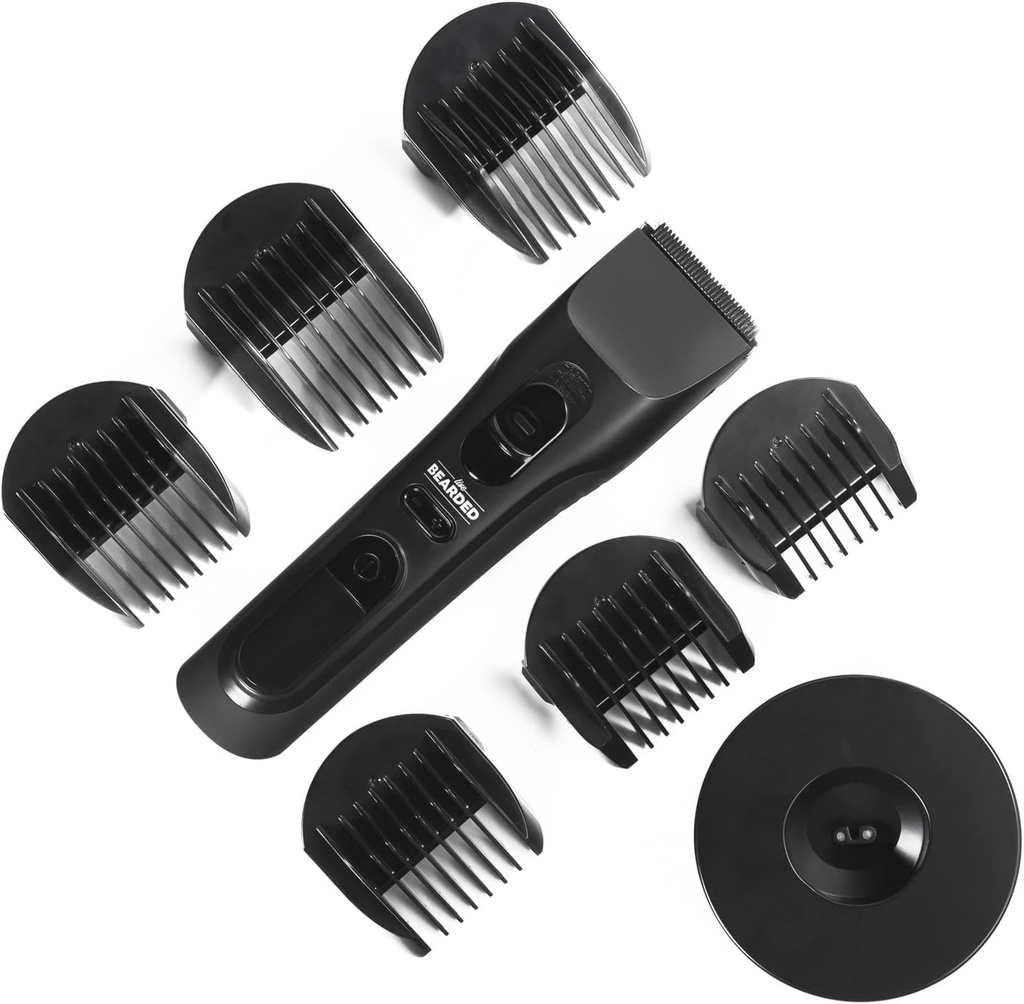 Trimmer barbelé MT-1 - Rechargeable avec 240 minutes de temps de run, lame de céramique, whisper silencieux et 28 longueurs de coupe combinées pour les hommes