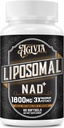 Supplément NAD liposomale 1800 MG, supplément NAD+ semblable à la nicotinamide Riboside, supplément NAD Plus 98% pour booster d'énergie et réparation cellulaire pour les hommes et les femmes, non-OGM, 60 Softgels