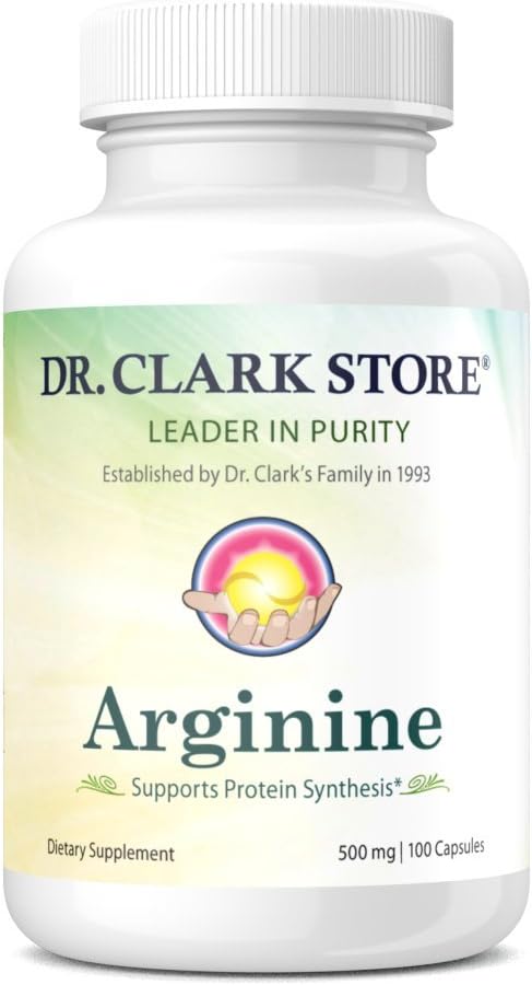 Dr Clark Arginine, 500 mg, 100 gélules de gélatine