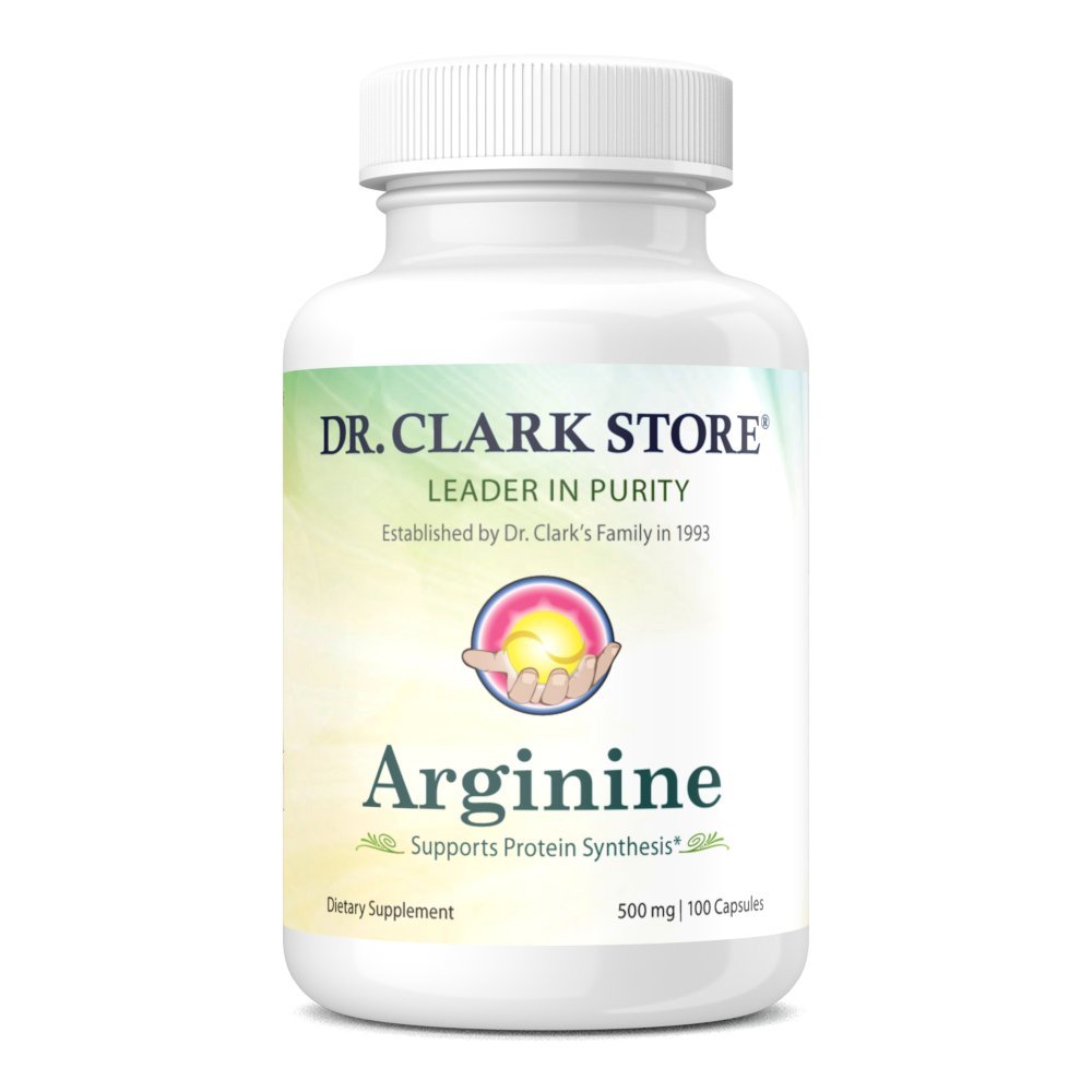Dr. Clark Arginine, 500mg, 100 Gelatin Gelatin Capsules