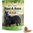 Herbes argentées Pieds et os Support Cheval Supplément Poudre Tendons naturels, Ligaments et tissus environnants et complément de toit pour chevaux - Membres normaux Circulation Cheval Care Supplies - 1 LB