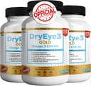 Oeil sec 3 Oméga or 3 Huile de krill Extra Strength, 60 softgels, support des yeux secs, non-OGM, sans gluten, sans sucre (3)