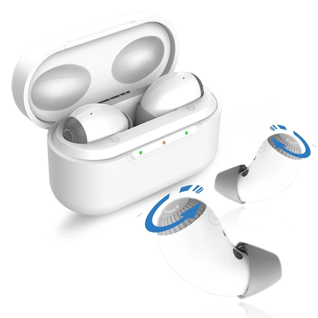 Aides auditives avec annulation de bruit Aides auditives pour les aînés Perte auditive sévère, aide auditive avec charge de cas confortable et presque invisible