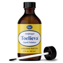Produits Baar - Toelieva Solution liquide antifongique - 25 % acide non décylénique, huile d'olive biologique, extrait de graines de pamplemousse - force maximale - combat les champignons sous et autour des ongles - 2 oz