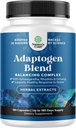 Supplément de support Adaptogène à base de plantes - Supplément Adaptogène calmant pour la gestion du stress et du cortisol avec Ashwagandha Rhodiola Rosea & Maca Root - Vegan Non OGM & Daytime Friendly -180ct