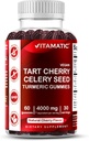 Cerise à tart vitamatique avec gommies de graines de céleri - 4000mg Équivalent par portion (à partir de 10:1 Extrait 400 mg)