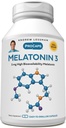 ANDREW MOINSMAN Melatonine-3 mg - 240 Capsules - Niveaux physiologiquement équilibrés pour favoriser naturellement le sommeil reposant. Réglemente le rythme circadien quotidien. Ça facilite le sommeil. Pas de gueule de bois matinale