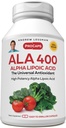 ANDREW LESSMAN Alpha Lipoic Acid ALA 400mg - 30 Capsules - The Universal Anti-Oxidant, Ultra-High Potency, No Additives