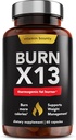 Fat Burner Thermogénique avancé de vitamine Bounty pour les hommes et les femmes - Burn X13 supplément de perte de poids avec 13 ingrédients puissants - Booster de métabolisme, énergie et contrôle de l'appétit - 60 capsules