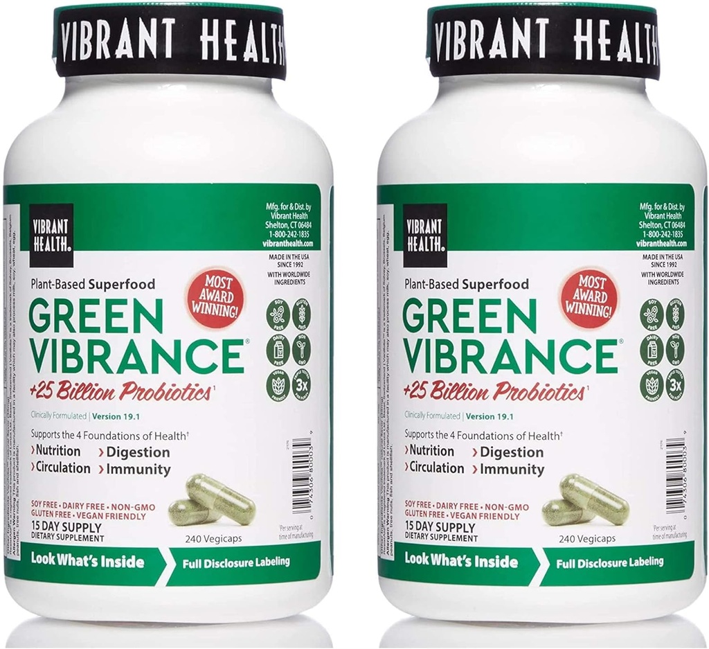 VibrantHealth - Vibrance verte - 240 vegicaps - 2 packs par Vibrant Health