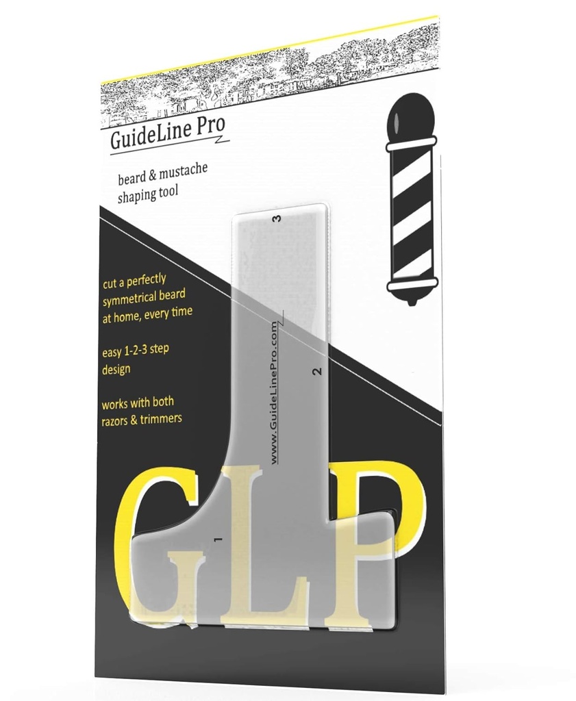 Beard Template, Beard Shaping Tool | for Shaping a Perfectly Symmetrical Beard & Moustache - Beard Kit Accessory