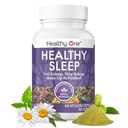 Sommeil santé - 10 ingrédients d'induction de REM - soutient toutes les étapes du repos profond - Insomnie - Anxieuse - Sans repos - Mélatonine - Valérien - Camomille - Théanine - GABA - Houblon - Baume de citron - 60 Compte