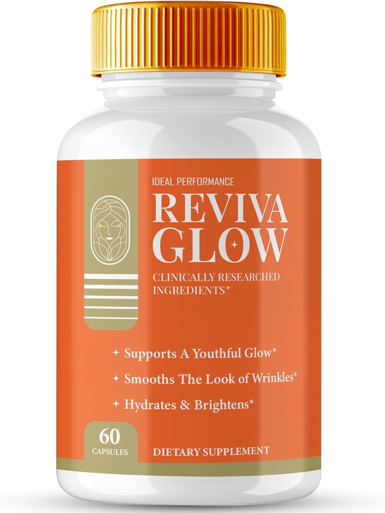 Reviva Glow Capsules, RevivaGlow soutient les pilules naturelles saines et glamour de la peau - Force maximale, Reviva Glow supplément de vitamine soutien pilules, RevivaGlow Capsules de soutien Avis (60 capsules)