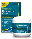 MagniLife Crème pour jambes relaxantes, jambes sans repos, topique de pénétration profonde pour la douleur, naturellement assainissant la crampe, le malaise, et le massage avec la lavande et le magnésium - 4oz