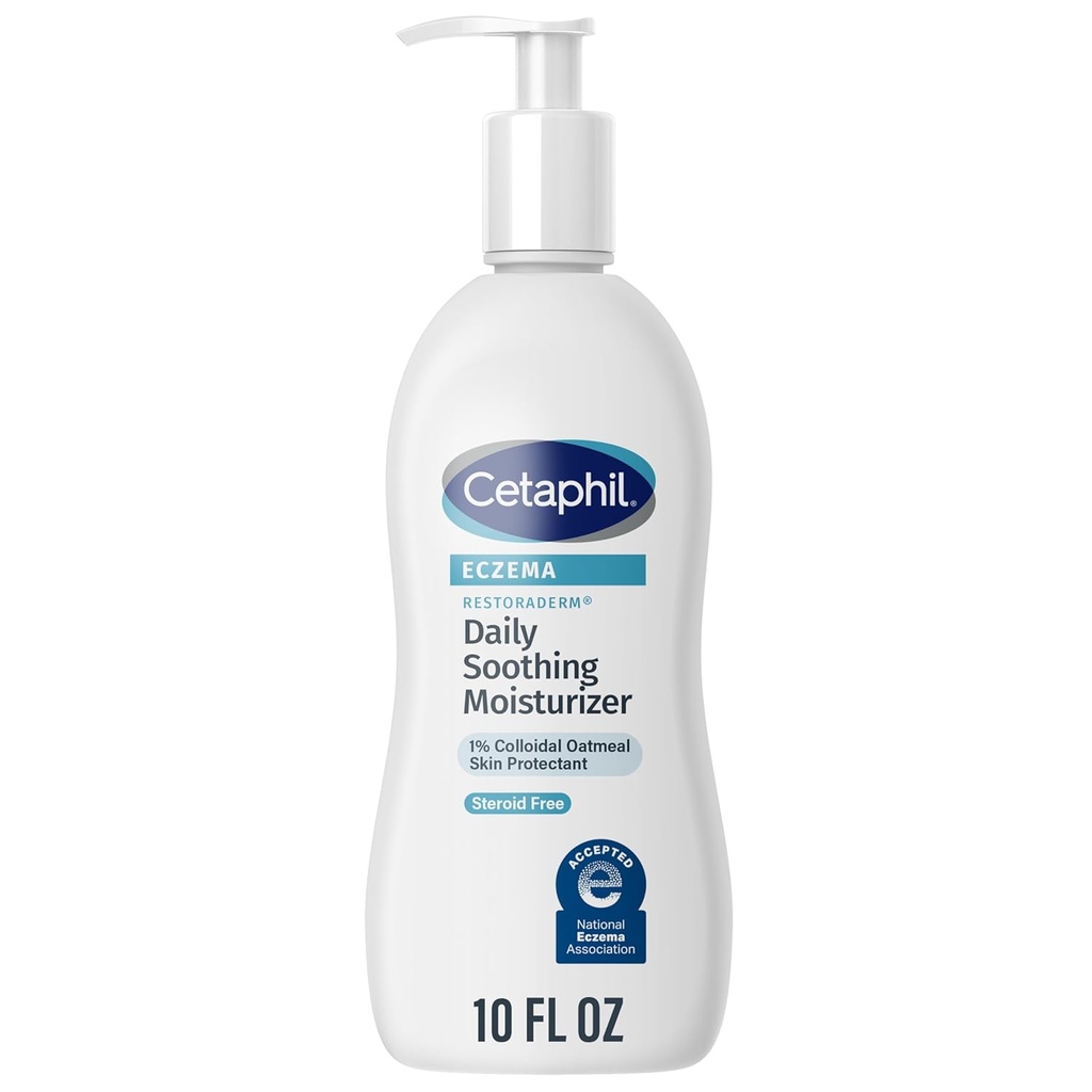 RESTORADERME DE CÉTAPHIL Hydratant apaisant, Pour Eczema Prone Peau, 10 fl oz, Pour sec, Itchy, Irritated Peau, 24Hr Hydratation, Pas d'ajout de fragrance, Docteur recommandé Sensitive Skincare Marque