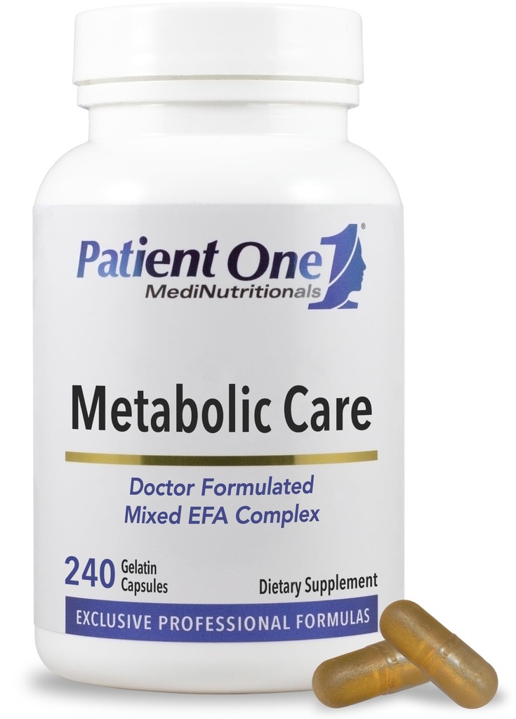 Patient One Metabolic Care | Supplement to Support Healthy Inflammatory Response and Heart Health* | with Fish Oil, CLA and Borage Oil | 240 Capsules