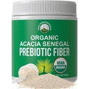 Acacia bio Sénégal Poudre de fibre prébiotique. Non aromatisé USDA biologique à base de plantes Soluble végétalien Prébiotiques Gut complément de santé avec enzymes digestives. HSA + Vitamines admissibles ASF seulement approuvées