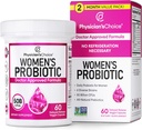 Yhn Femmes Probiotique 50 Million Capsules CFU, supplément probiotique pour les femmes avec 50 Million CFU Plus ingrédients prouvés cliniquement,60 Ct.