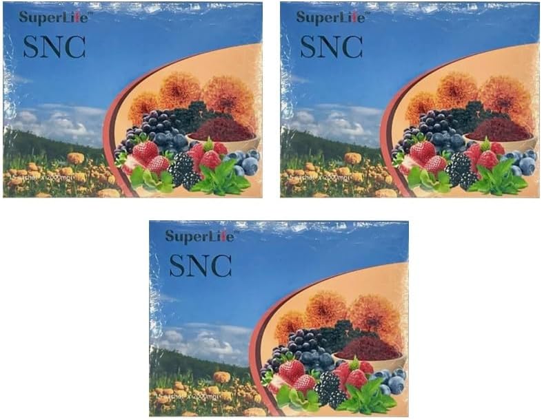Générique 3 Packs SNC Super Neuron Support Eyesight Améliore Vision Blur Cognitive Dry (15 sachets/boîte), Bleu