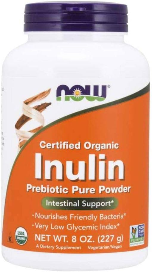NOW Inulin Prebiotic Fos, 8-Ounces (paquet de 2)