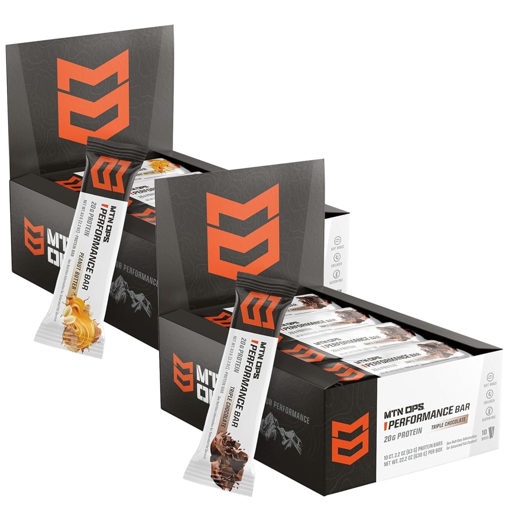 Bars de performance Beurre d'arachide Bliss + Triple chocolat Mudslide Bundle
