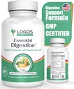 Digestion essentielle 90 Caps végétatifs - Enzymes digestifs pour améliorer la santé digestive et gustative et soulager les problèmes digestifs - pour les hommes et les femmes