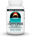 Source Naturals L-Tryptophane avec vitamine B-6 support d'humeur, relaxation et sommeil -1000 mg - 90 comprimés