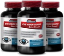 Eye Formula Lutein & zeaxanthin - Eye Vision Guard - Extra Strength, Supplément de Bilberry, Vitamines oculaires pour la vision, Extrait de Bilberry pour les yeux, Pills de soutien de la vision, Lutein avec Bilberry, 3B 180 Caps