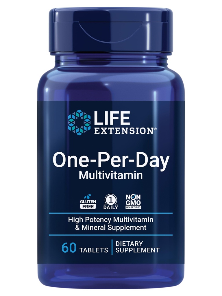 Life Extension One-Per-Day Multivitamin, 1-Daily, 60 Tablets
