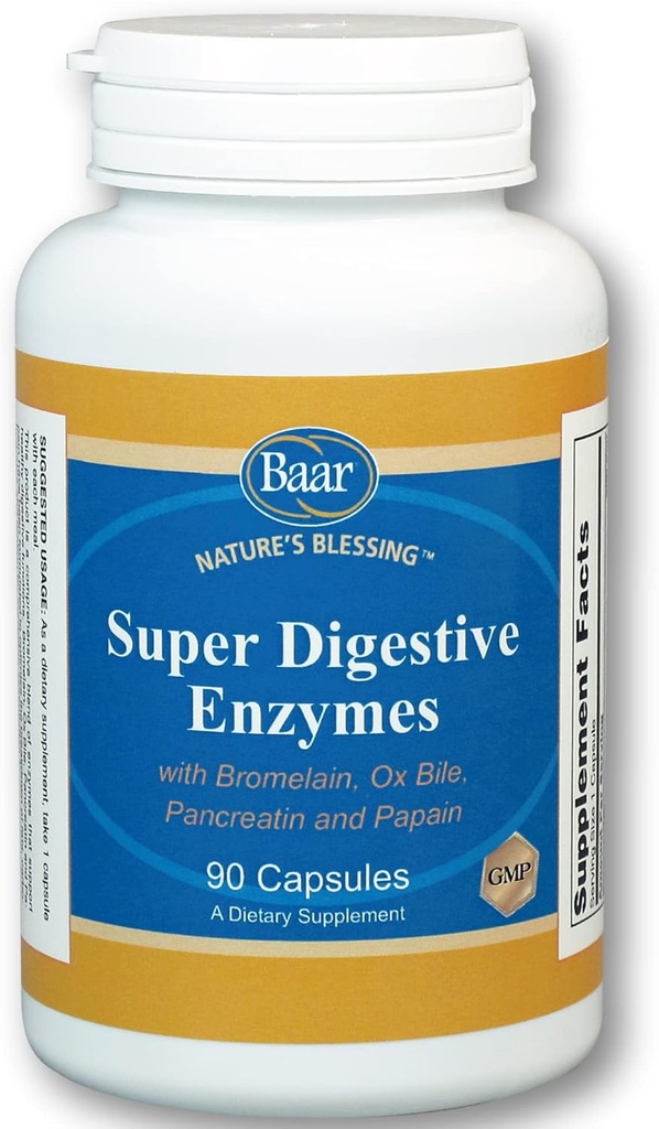 Enzymes Super Digestionnelles Baar, 90 Capsules
